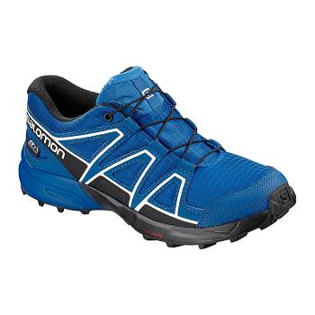 Salomon SPEEDCROSS CSWP J - Modre Turistické Topánky Detske, SALO195